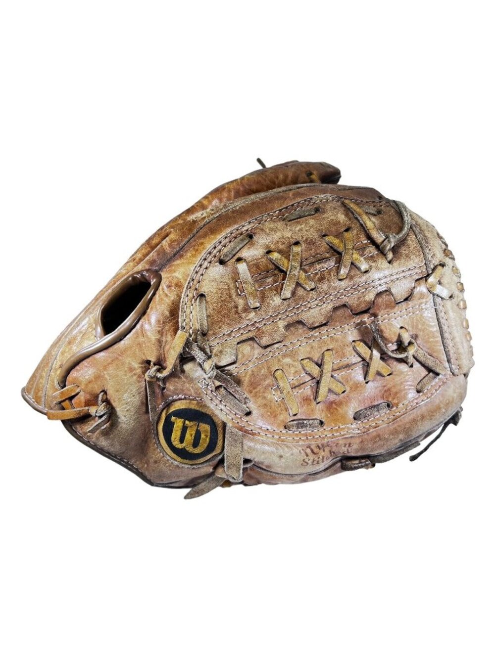 Vtg Wilson Leather Baseball Glove Cy Young Award Mitt Split Hinge Fielders Glove